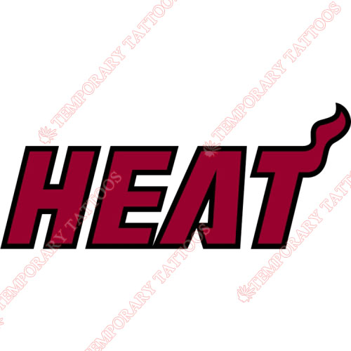Miami Heat Customize Temporary Tattoos Stickers NO.1068